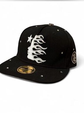Black hellstar rhinestone Hat 7 1/8